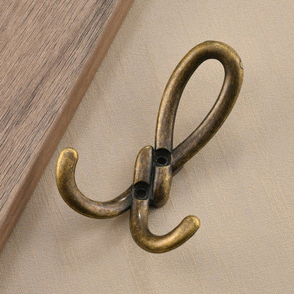 Minimalist Black Zinc Alloy Coat Hooks - Wardrobe/Furniture Hardware - Fits Fitting Rooms & Walls 60pcs