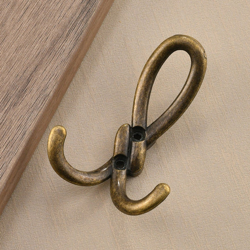Minimalist Black Zinc Alloy Coat Hooks - Wardrobe/Furniture Hardware - Fits Fitting Rooms & Walls 60pcs