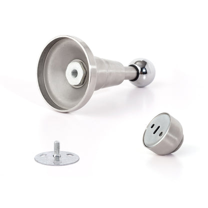 High Quality Stainless Steel Heavy Duty Wooden Door Stopper Hydraulic Bumper Magnetic Door Stopper Wall Mount Door Stopper 20pcs
