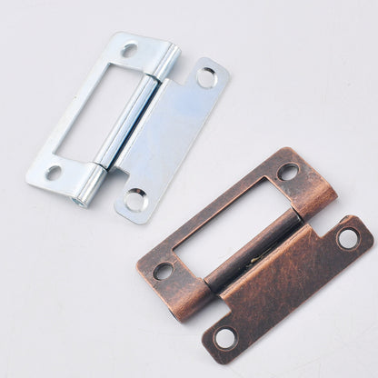 Blue Zinc White Female Hinge Indoor Door and Window Cabinet Hardware Iron Loose Leaf Bearing Silent Cabinet Door Hinge Iron Material 50pcs