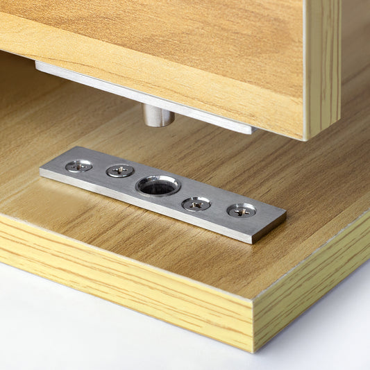 Stainless Steel Heavy Duty 360 Degree Rotating Hidden Hinges for Furniture Cabinet Cupboard Wooden Doors Pivot Concealed Hinge 20pcs