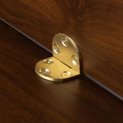 90 Degree Thick Antique Metal Alloy Hinge. Copper Hinge for Furniture Cabinet Wood Box Drawer Kitchen Flat Round Corner Hinges 30pcs