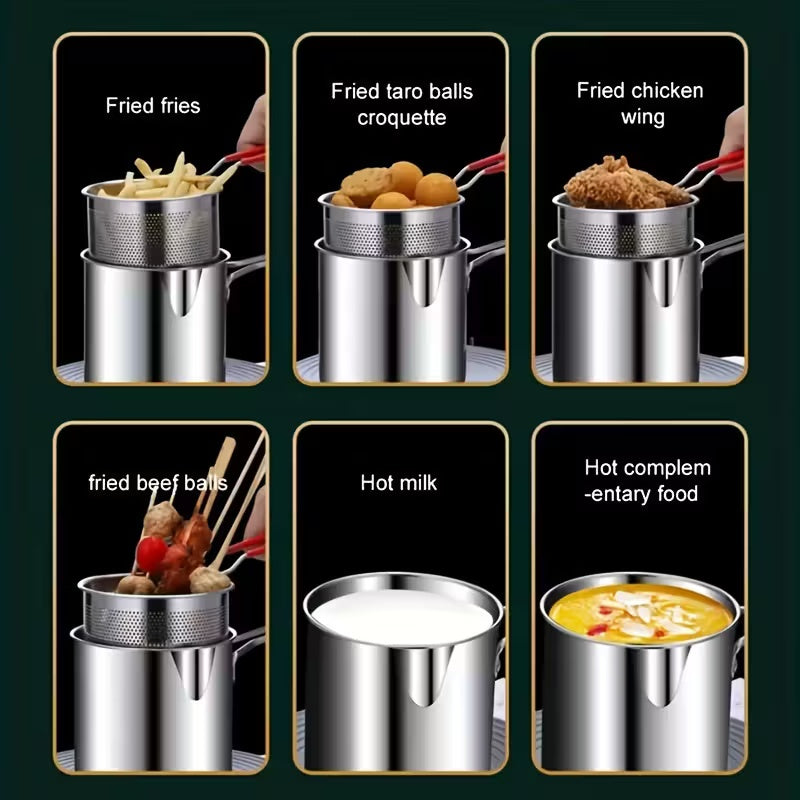 🎁Exclusive offer for our fans! Limited-time low price!🎁Household stainless steel fryer - 🎁The second item EXTRA 60% OFF！