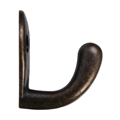 Antique Bronze Zinc Alloy Hanging Hook Bathroom Metal Hooks for Clothes Robe Toiletry Bag Towel Wardrobe Door Hanger for Hats 100pcs
