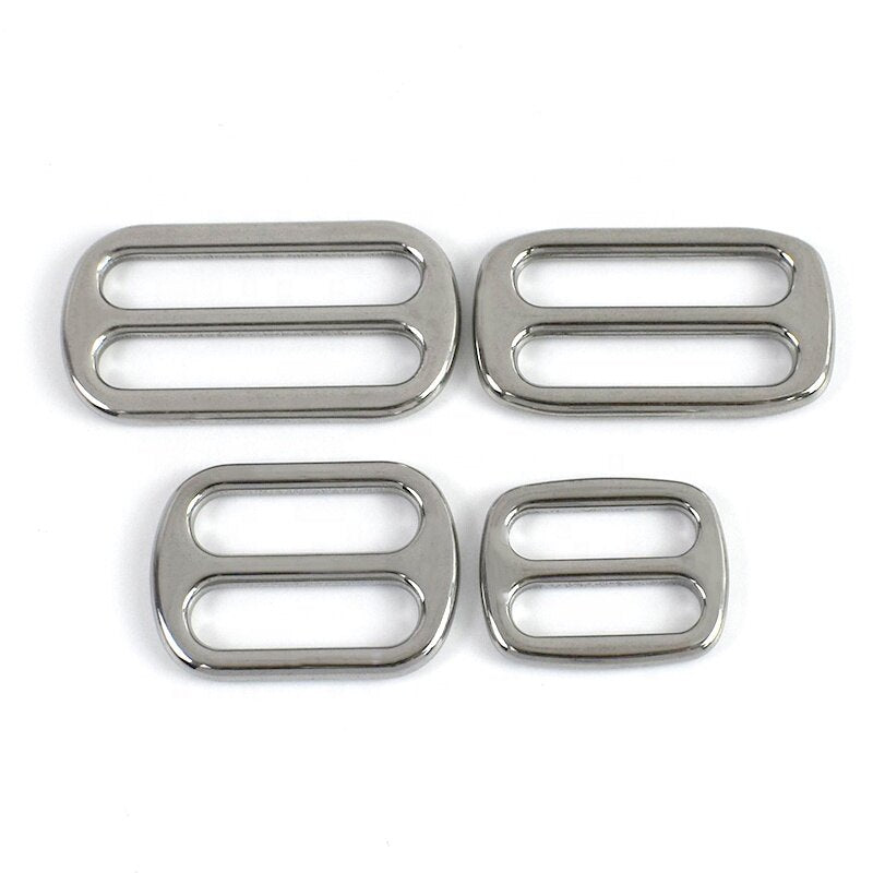 Deepeeel XP139 Tri-Glide Buckles 304 Stainless Steel Adjustable Fashion Classic Bag Hardware Accessories for Shoulder Bags Strap 30pcs