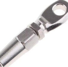 Marine Grade 316 Stainless Steel Swageless Eye Terminal Wire Cable Rope DIY Fitting Rigging Hardware Balustrade Kit 50pcs