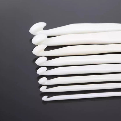 White acrylic crochet plastic lace lace needle DIY knitting tool plastic crochet 100pcs