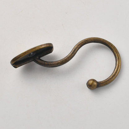 Antique Bronze Alloy Wall-Mounted Coat Hook Rack - Bathroom/Closet Hardware - for Door Back & Home Use 100pcs
