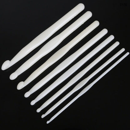 White acrylic crochet plastic lace lace needle DIY knitting tool plastic crochet 100pcs