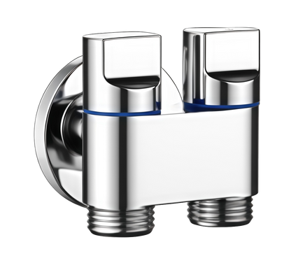 KAWAL G1/2 Double Outlet Mini Angle Valve Zinc-alloy Multi-Function Water Stop Durable High Quality Hot Sale Bath Hardware Sets 30pcs